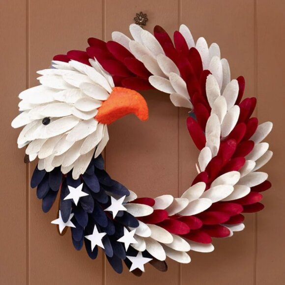 AMERICAN EAGLE WREATH Classic Americana Decor | 4th of July | Memorial Day | USA - Picture 2 of 3